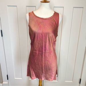 Women's Pink Tie-Dye Tank Top